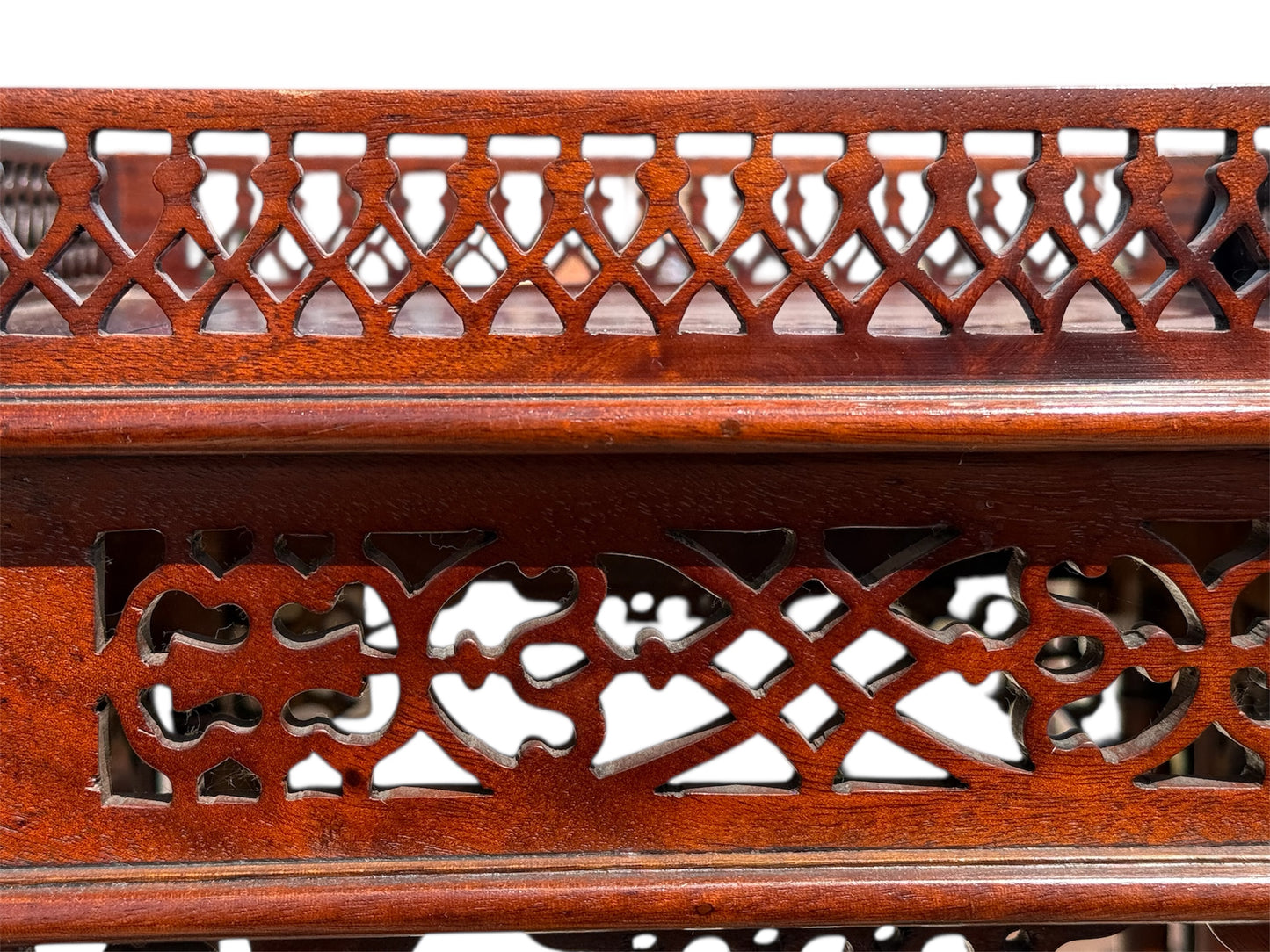 Vintage Chinese Chippendale Revival style jardiniere - Cow Shed Collective 